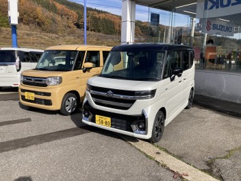 スペーシア　スペーシアカスタム　試乗車入りました。